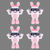 boppin bunny plush 4pcs