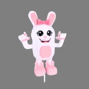Alternative view of boppin bunny plush